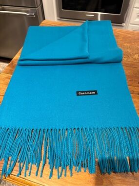 Beautiful Teal Cashmere Scarf